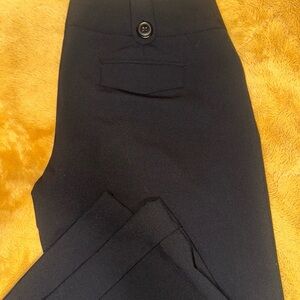 Black Slack Capri Pants